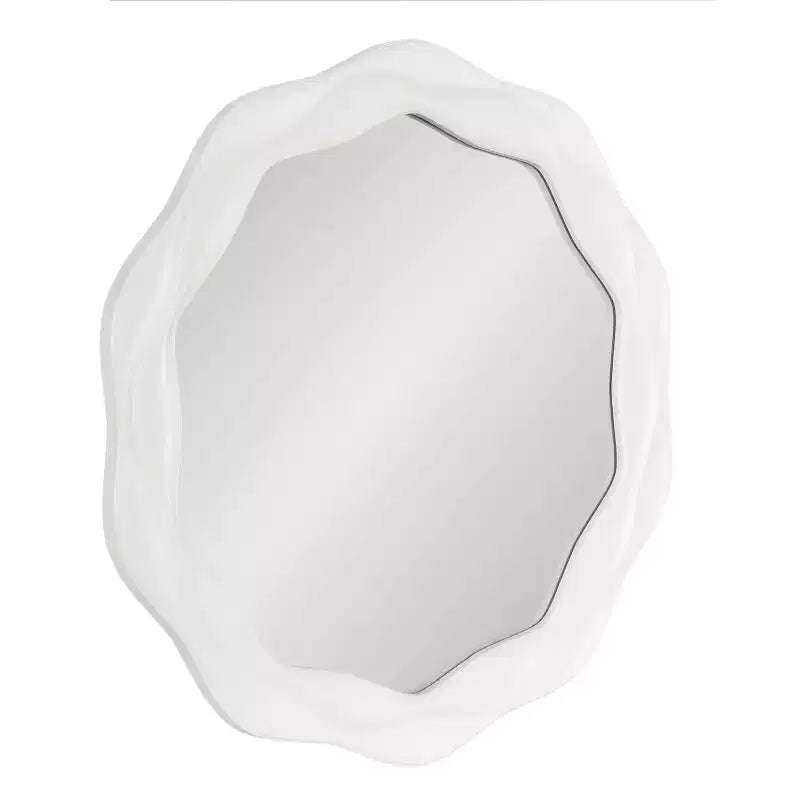 Kate and Laurel Wavern Round Wavy Mirror