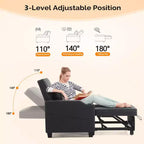 Karl Home |Canapé-lit simple de 89 cm de large