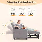 Karl Home |Canapé-lit simple de 89 cm de large