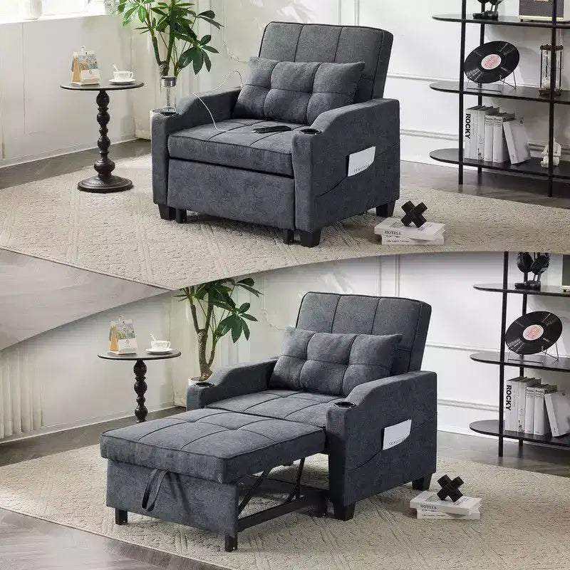 Karl Home |Canapé-lit simple de 89 cm de large