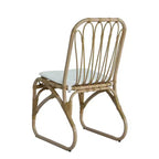 MAYEERTY Lot de 2 chaises de salle à manger d'extérieur en rotin PE avec coussin lavable pour jardin et terrasse