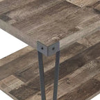 Table basse Probe Hues Modern Storage avec cadre métallique et étagère polyvalente