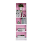 Furinno Étagère de rangement réversible 5 cubes pour livres, ouverte, horizontale ou verticale