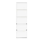 Furinno Étagère de rangement réversible 5 cubes pour livres, ouverte, horizontale ou verticale