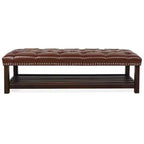 Banc de lit rembourré TUYOHW, banc de lit d'entrée pour chaussures, 60 avec garniture cloutée, banc en cuir rembourré, étagère à chaussures de salon, repose-pieds
