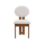 Meridian Furniture, Chaises de salle à manger en tissu bouclé Napa, Lot de 2