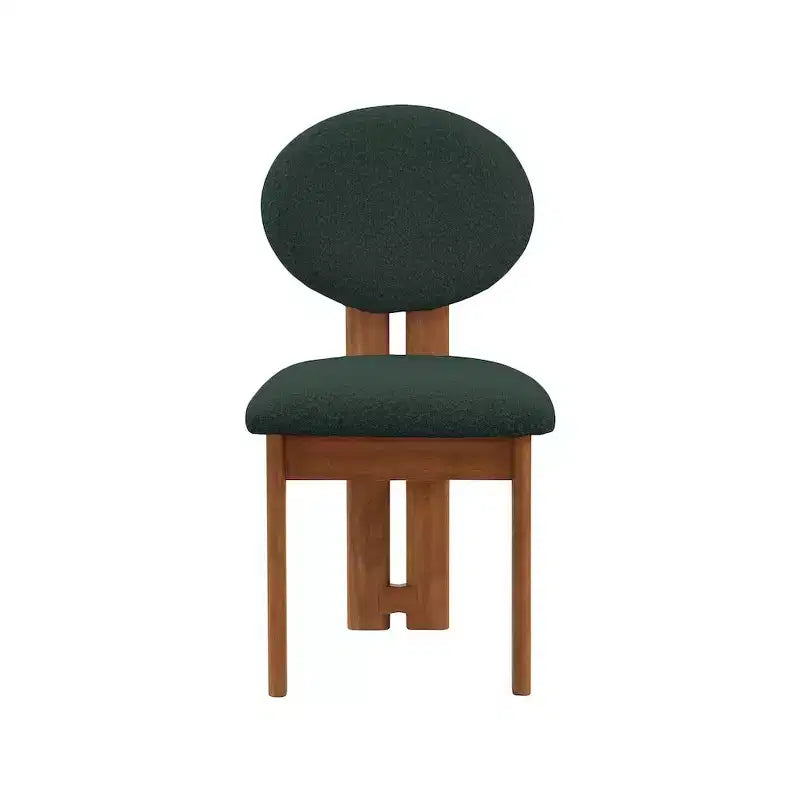 Meridian Furniture, Chaises de salle à manger en tissu bouclé Napa, Lot de 2