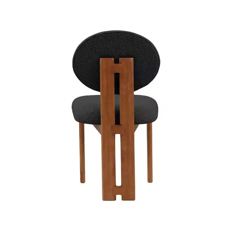 Meridian Furniture, Chaises de salle à manger en tissu bouclé Napa, Lot de 2