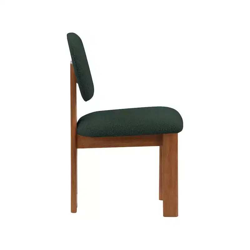 Meridian Furniture, Chaises de salle à manger en tissu bouclé Napa, Lot de 2