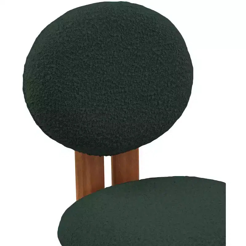 Meridian Furniture, Chaises de salle à manger en tissu bouclé Napa, Lot de 2