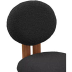 Meridian Furniture, Chaises de salle à manger en tissu bouclé Napa, Lot de 2