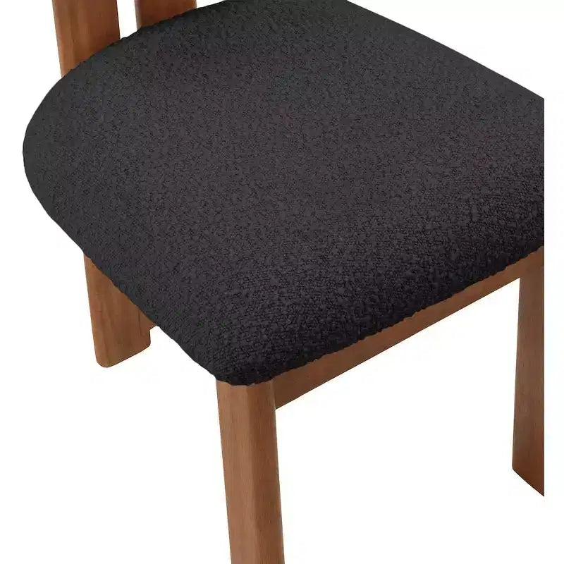Meridian Furniture, Chaises de salle à manger en tissu bouclé Napa, Lot de 2