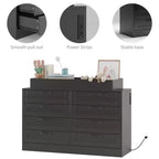 Commode à langer avec 8 tiroirs en bois, commode classique pour chambre de bébé, étagères à langer, station de changement de couches multifonctionnelle, commode pour chambre à coucher