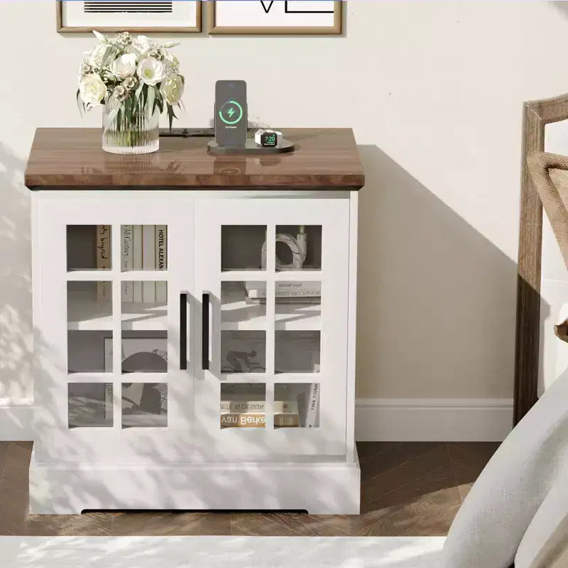 Table d'appoint de canapé moderne avec tiroir, table d'appoint étroite en bois, table de chevet de chambre slim, table de chevet d'appoint pour petit salon ou chambre