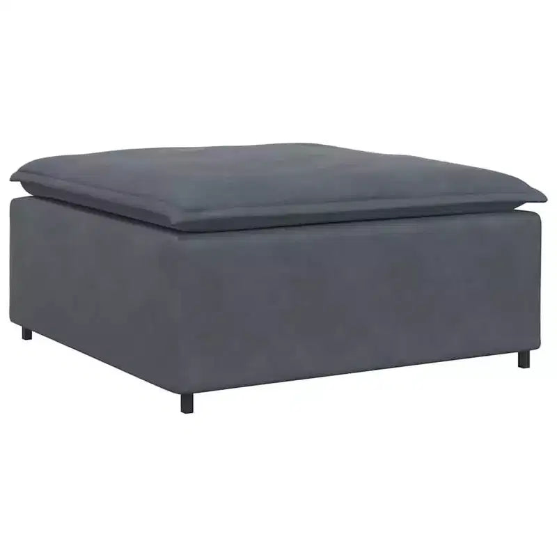 vidaXL Canapé modulable Velours gris foncé (100 % polyester), mousse, métal, bois