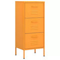vidaXL Storage Cabinet Mustard Yellow 16.7x13.8x40 Steel