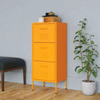vidaXL Armoire de rangement Jaune moutarde 42,5 x 35 x 101,5 cm Acier