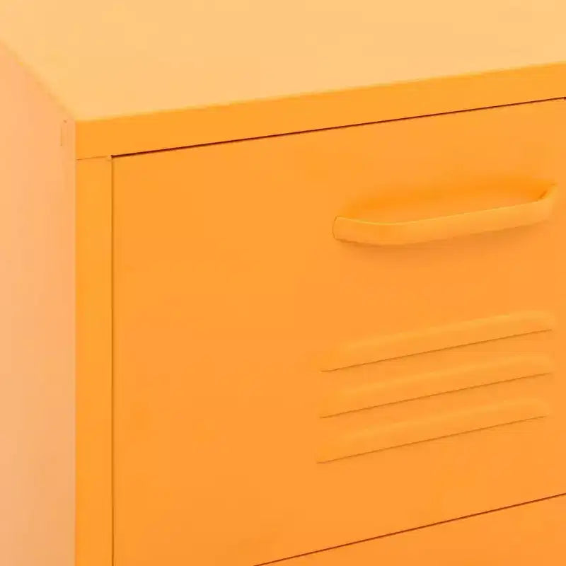 vidaXL Armoire de rangement Jaune moutarde 42,5 x 35 x 101,5 cm Acier