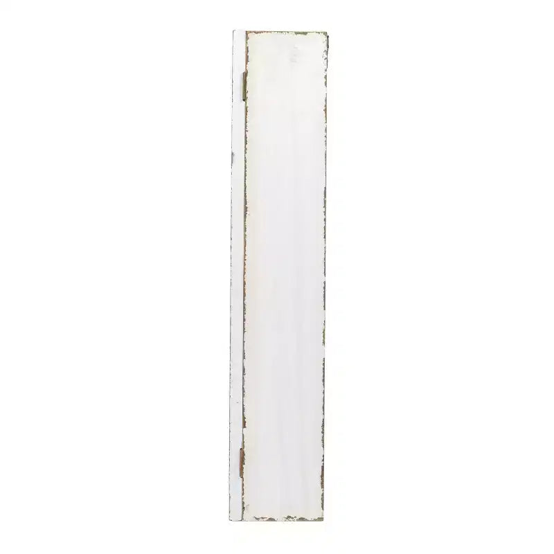 Storied Home Armoire murale en bois blanc antique avec 3 étagères