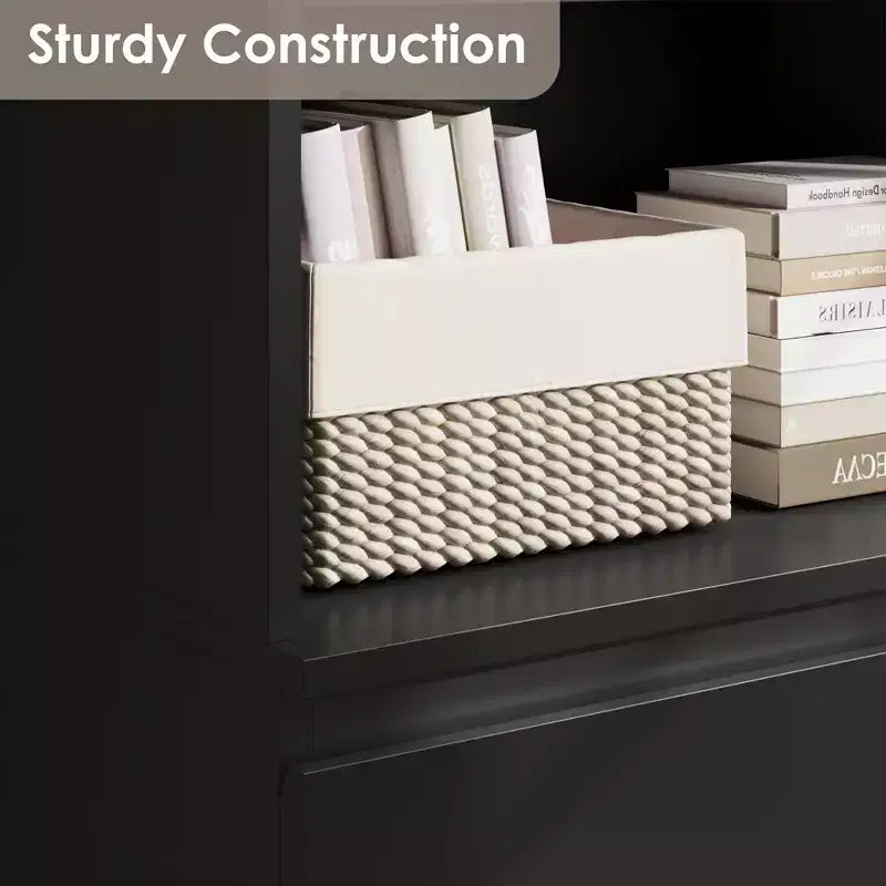 Étagère de 70 pouces avec tiroirs, grande bibliothèque de style rustique, bibliothèques profondes en bois, meuble de rangement pour le salon, le bureau, la cuisine.