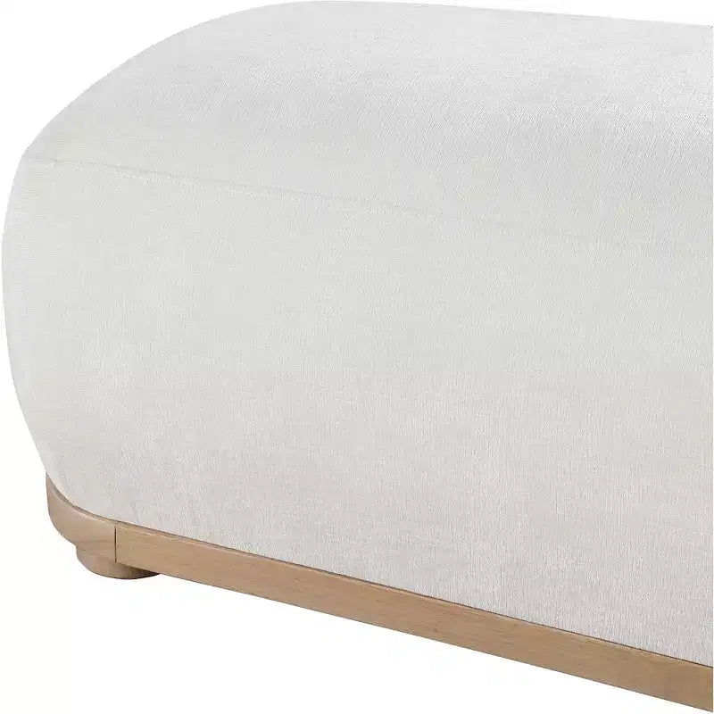 Meridian Furniture, Banc Calum en tissu chenille