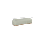 Meridian Furniture, Banc Calum en tissu chenille