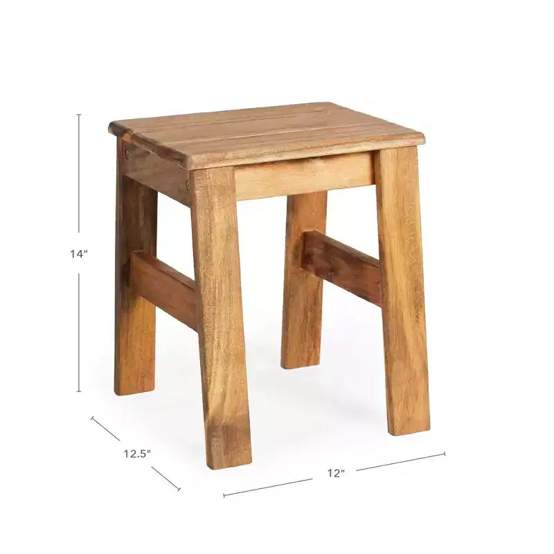 Tabourets d'extérieur Guidecraft Acadia - Lot de 2 tabourets en bois pour enfants de 2 ans et plus, hauteur 35,5 cm, supporte jusqu'à 56 kg | Assise flexible pour les activités extérieures des enfants