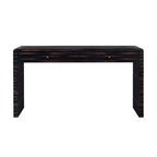 MAYEERTY Console incurvée avec rangement 2 tiroirs Consoles rustiques pour entrée Couloir Noir