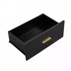 Commode Okak minimaliste moderne à 8/9 tiroirs avec poignées dorées, rangement spacieux et robuste pour chambre à coucher et salon