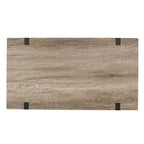 Table basse GDFStudio Francie industrielle de 109,86 cm avec pieds traîneaux