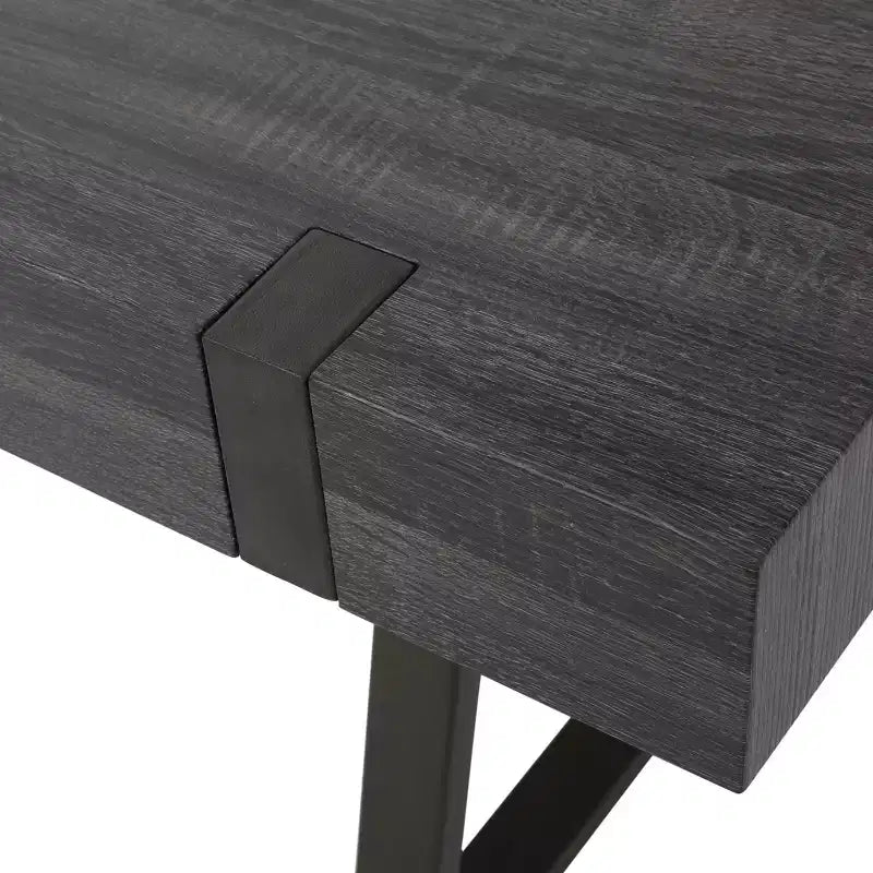 Table basse GDFStudio Francie industrielle de 109,86 cm avec pieds traîneaux