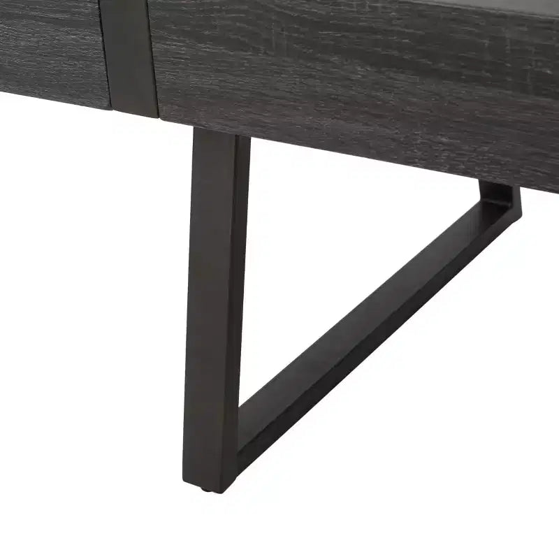 Table basse GDFStudio Francie industrielle de 109,86 cm avec pieds traîneaux