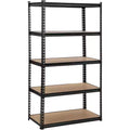 Acekool 5-Tier Heavy Duty Garage Storage Shelves, Adjustable Metal Utility Rack, Load Capacity 3850 lbs, 48 L x 18 W x 73 H, Black