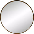 Uttermost Andi Black and Gold 34 Round Wall Mirror