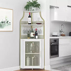 Meuble à vin d'angle, porte-bouteilles en métal pouvant contenir plus de 50 bouteilles et verres, rangement à vin au sol pour cuisine, salle à manger, bureau, bar