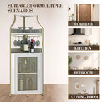 Meuble à vin d'angle, porte-bouteilles en métal pouvant contenir plus de 50 bouteilles et verres, rangement à vin au sol pour cuisine, salle à manger, bureau, bar