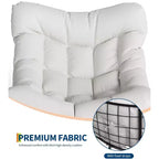 Fauteuil à bascule d'extérieur Papasan TROPOW, fauteuil œuf en osier surdimensionné pour patio avec coussin épais et moelleux, transat à bascule, fauteuil de lecture confortable pour balcon