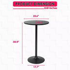 Table haute ronde moderne de pub FDW, hydraulique, pour salle à manger, maison, cuisine, bar