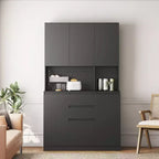 Okak 74 Buffet Autoportant avec Rangement, Armoire de Rangement Moderne avec Support Micro-ondes et Station de Recharge