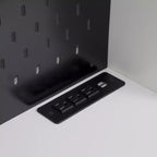 Okak 74 Buffet Autoportant avec Rangement, Armoire de Rangement Moderne avec Support Micro-ondes et Station de Recharge