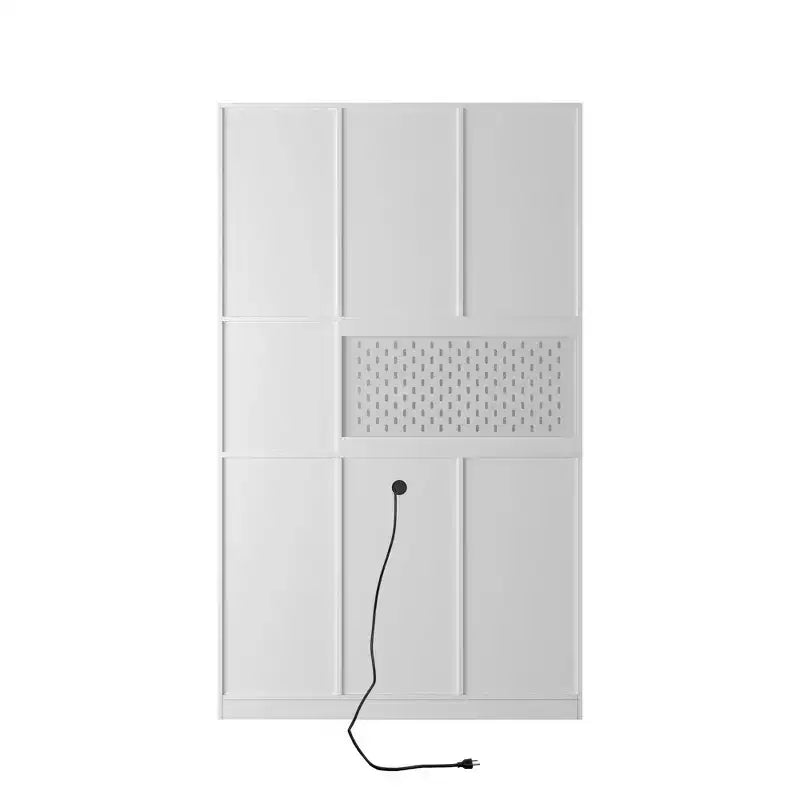 Okak 74 Buffet Autoportant avec Rangement, Armoire de Rangement Moderne avec Support Micro-ondes et Station de Recharge