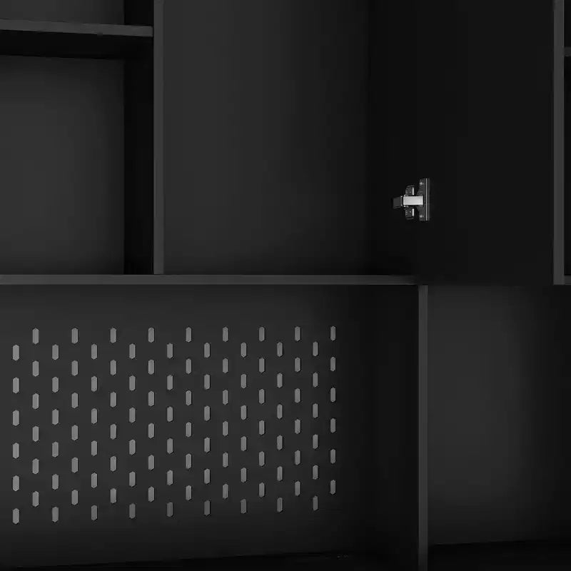 Okak 74 Buffet Autoportant avec Rangement, Armoire de Rangement Moderne avec Support Micro-ondes et Station de Recharge
