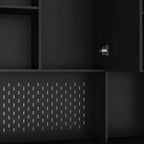 Okak 74 Buffet Autoportant avec Rangement, Armoire de Rangement Moderne avec Support Micro-ondes et Station de Recharge