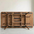 Table de salle à manger en bois moderne et minimaliste Okak pour cuisine et salle à manger