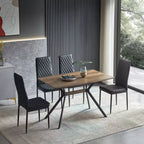 Table de salle à manger en bois moderne et minimaliste Okak pour cuisine et salle à manger