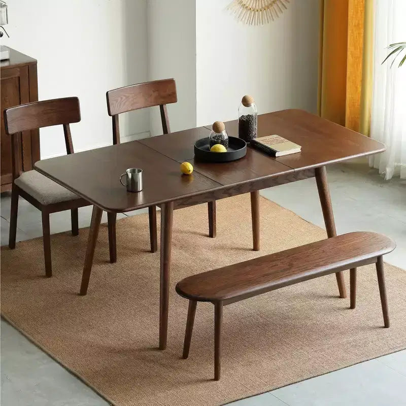 Table de salle à manger en bois moderne et minimaliste Okak pour cuisine et salle à manger