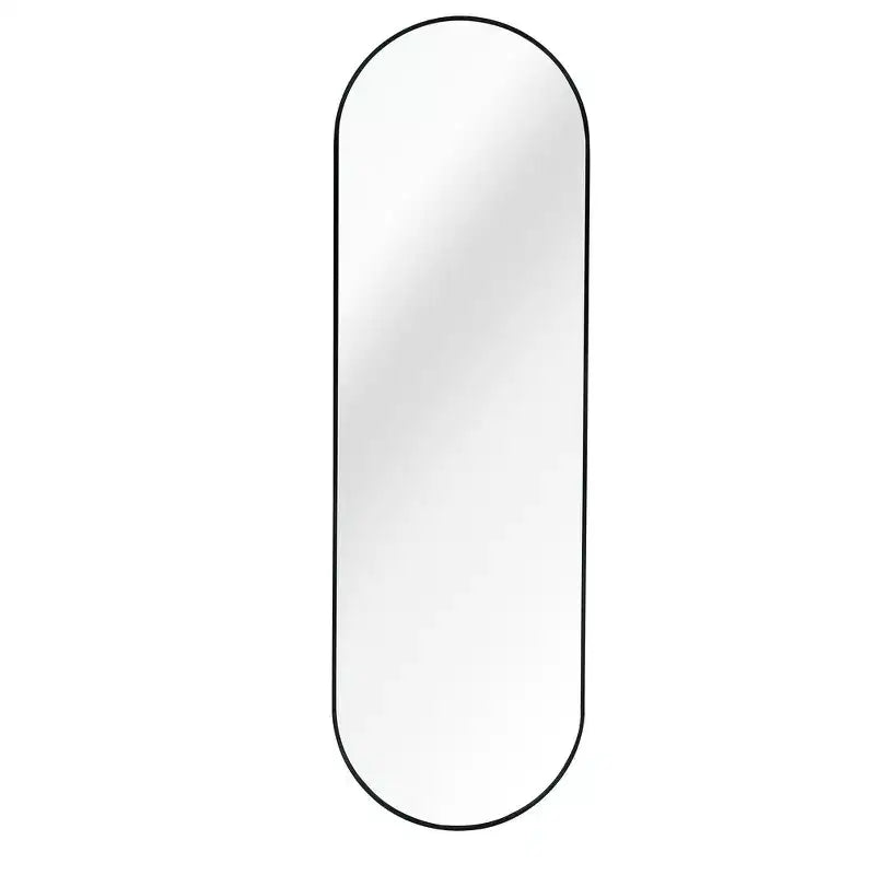 Whisen 63x20 Inch Pill-Shaped Full-Length Mirror, Shatterproof Design