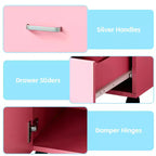 Table de manucure – Poste de travail technique avec collecteur de poussière électrique, roulettes verrouillables, 4 tiroirs et armoire pour salon de beauté