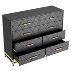 ??Commode noire 8 tiroirs pour chambre et dressing, meuble haut avec glissières à fermeture douce, kit anti-basculement | Organisateur de rangement compact de 91,9 cm de haut ?