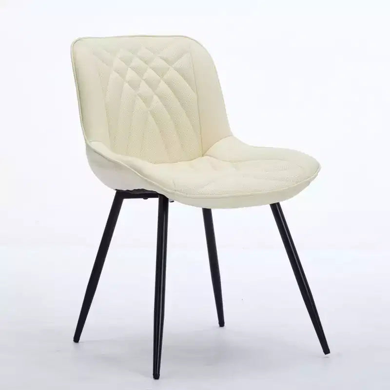 Zeus & Ruta – Lot de 2 chaises de salle à manger modernes du milieu du siècle en similicuir rembourré, confortables pour la cuisine et la salle à manger